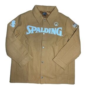SPALDING X UNKNWN HERITAGE COACHES JACKET MEN"S SIZE XLARGE‎